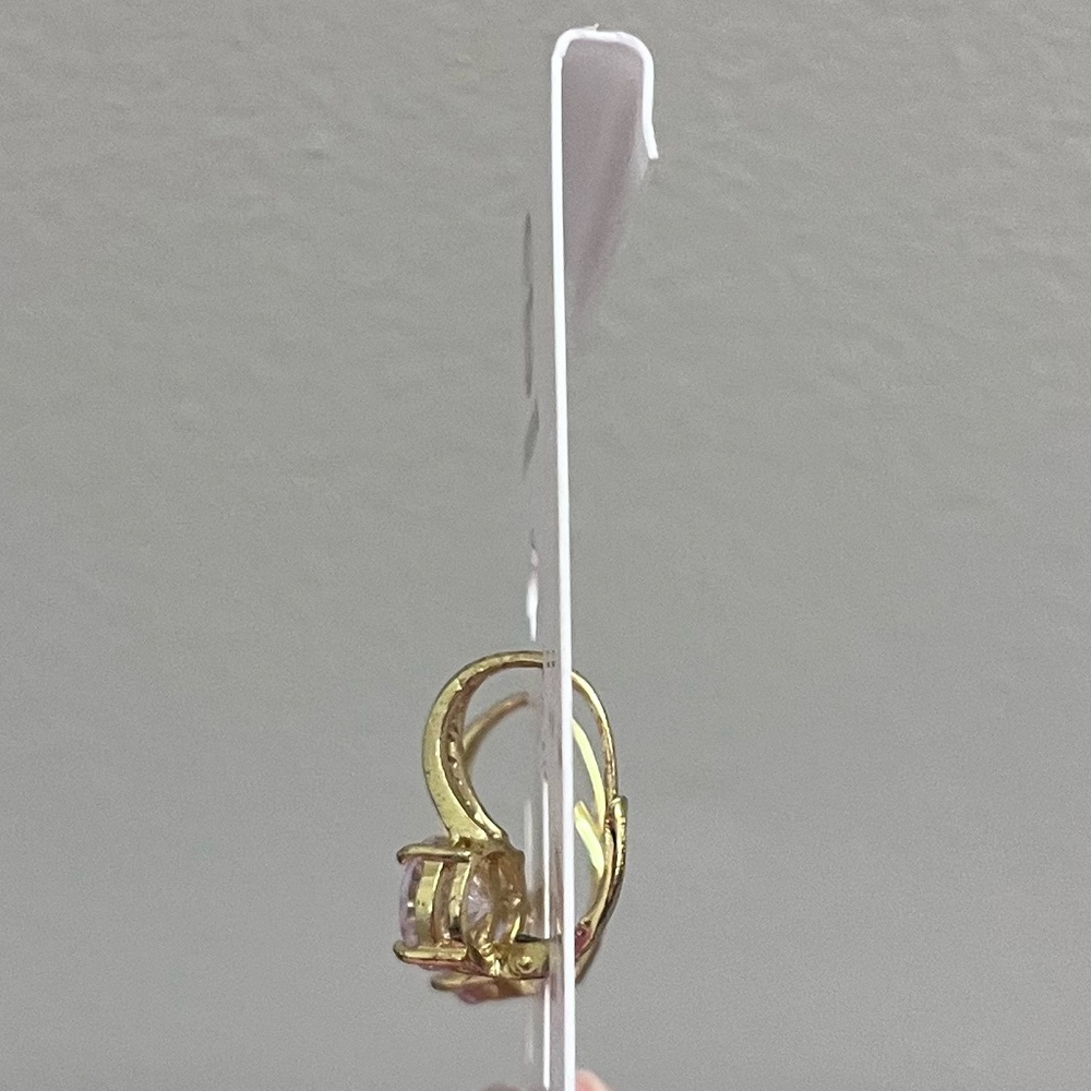 Giani Bernini CZ Drop Earrings 18K Gold Over Sterling Silver NWT - Picture 2 of 4